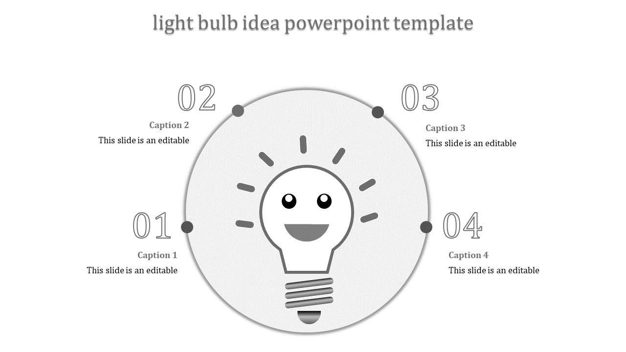 Awesome Light Bulb Idea PowerPoint Template Presentation